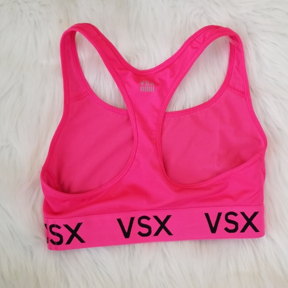 Victoria's Secret Sports Bra Pink & Black Size S/P - Picture 2 of 5